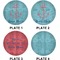 Chic Beach House Set of Lunch / Dinner Plates (Approval)
