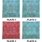 Chic Beach House Set of Square Dinner Plates (Approval)