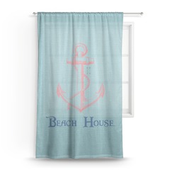 Chic Beach House Sheer Curtain