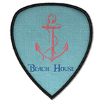 Chic Beach House Iron on Shield Patch A