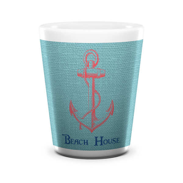 Chic Beach House Shot Glass - White - FRONT