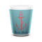 Chic Beach House Ceramic Shot Glass - 1.5 oz - White - Set of 4