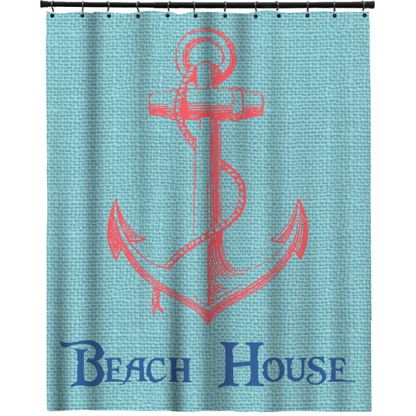 Custom Chic Beach House Extra Long Shower Curtain - 70"x84"
