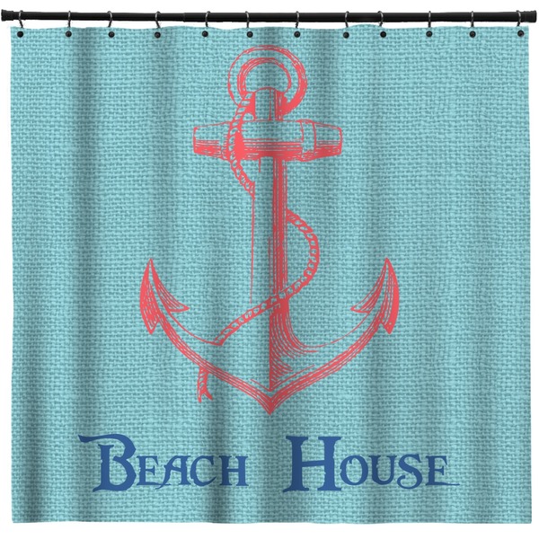 Custom Chic Beach House Shower Curtain - 71" x 74"