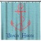 Chic Beach House Shower Curtain (Personalized)