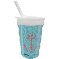 Chic Beach House Sippy Cup with Straw