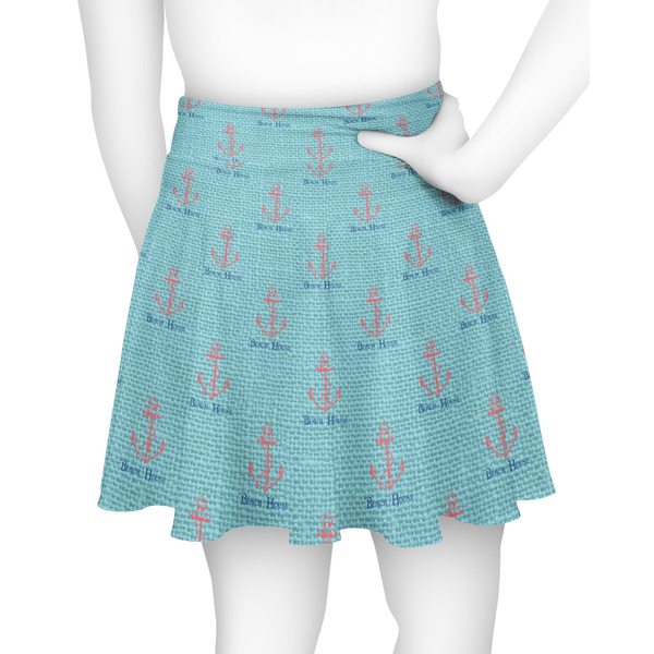 Chic Beach House Skater Skirt - Back