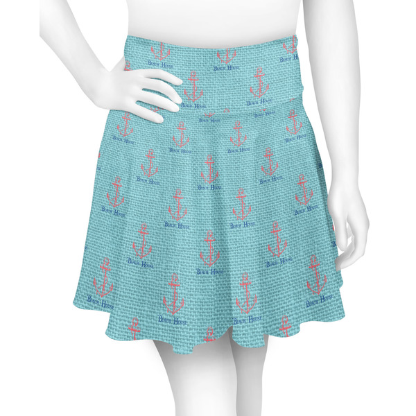 Custom Chic Beach House Skater Skirt - X Large