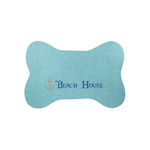 Chic Beach House Bone Shaped Dog Food Mat (Small)