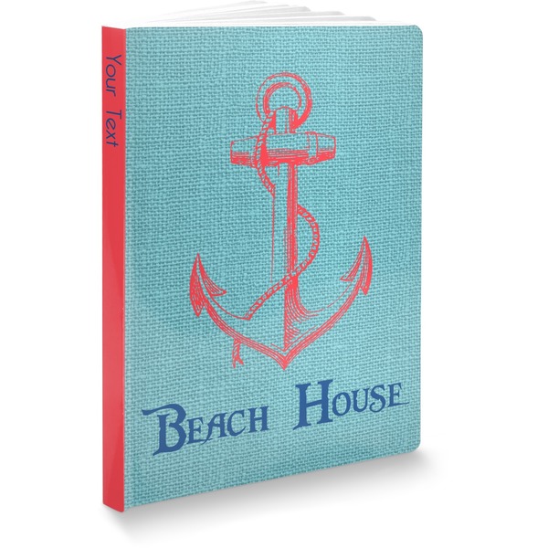 Custom Chic Beach House Softbound Notebook - 5.75" x 8"