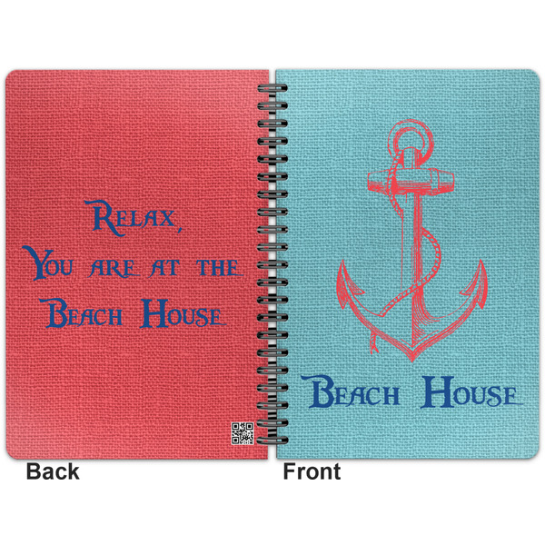 Chic Beach House Spiral Journal 7 x 10 - Apvl