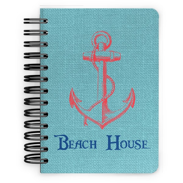 Custom Chic Beach House Spiral Notebook - 5x7