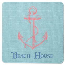 Chic Beach House Square Rubber Backed Coaster