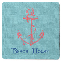 Chic Beach House Square Rubber Backed Coaster