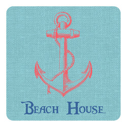 Chic Beach House Square Decal - XLarge