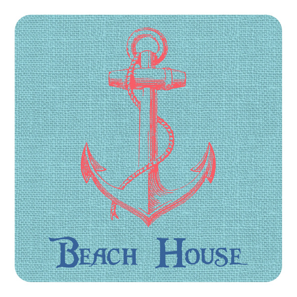 Custom Chic Beach House Square Decal - Large