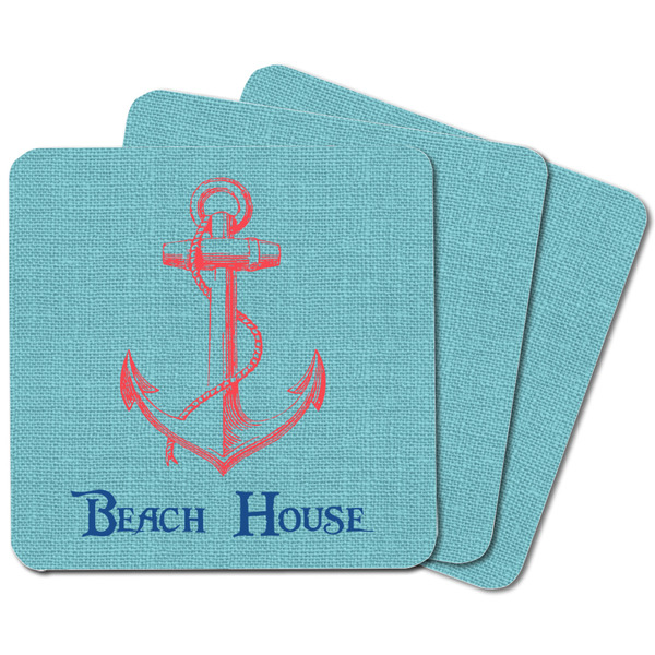 Chic Beach House Square Fridge Magnet - MAIN