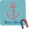 Chic Beach House Square Fridge Magnet