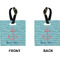 Chic Beach House Square Luggage Tag (Front + Back)
