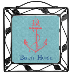 Chic Beach House Square Trivet