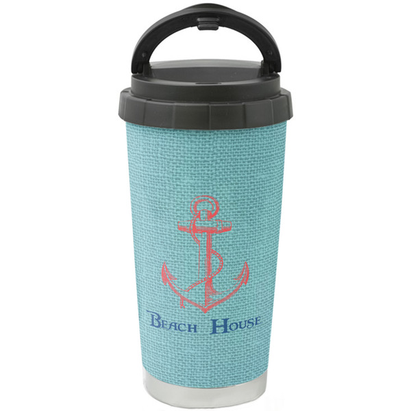 Custom Chic Beach House Stainless Steel Coffee Tumbler