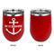 Chic Beach House Stainless Wine Tumblers - Red - Single Sided - Approval