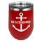Chic Beach House Stemless Stainless Steel Wine Tumbler - Red - Single Sided