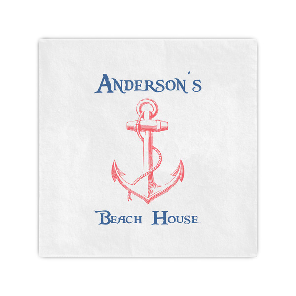 Custom Chic Beach House Cocktail Napkins