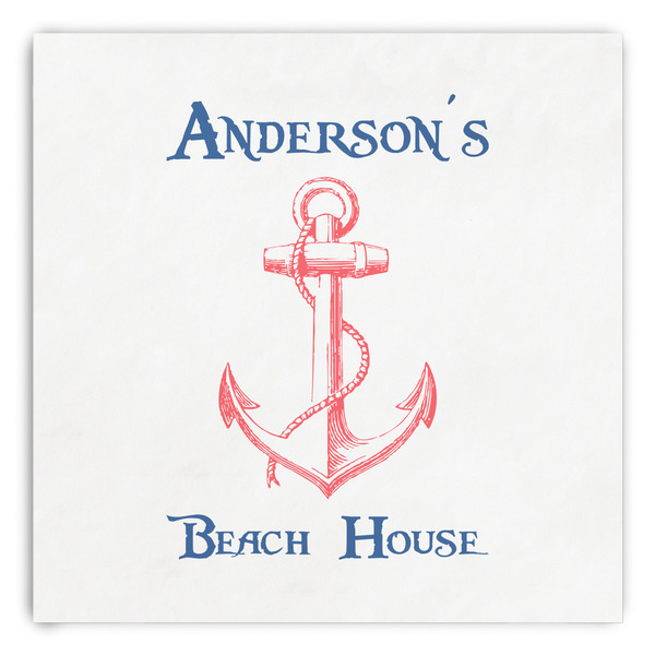 Custom Chic Beach House Paper Dinner Napkins