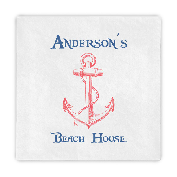 Custom Chic Beach House Standard Decorative Napkins