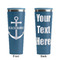 Chic Beach House Steel Blue RTIC Everyday Tumbler - 28 oz. - Front and Back