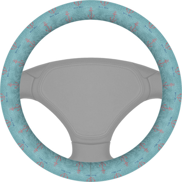 Custom Chic Beach House Steering Wheel Cover