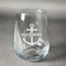 Chic Beach House Stemless Wine Glass - Engraved