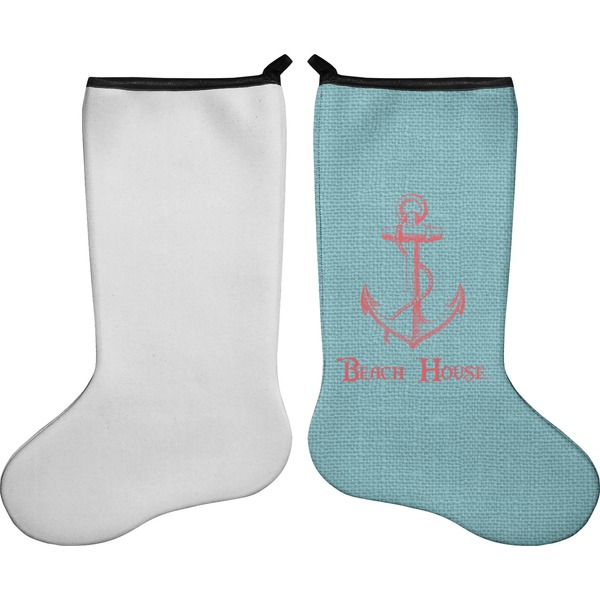 Chic Beach House Stocking - Single-Sided - Approval