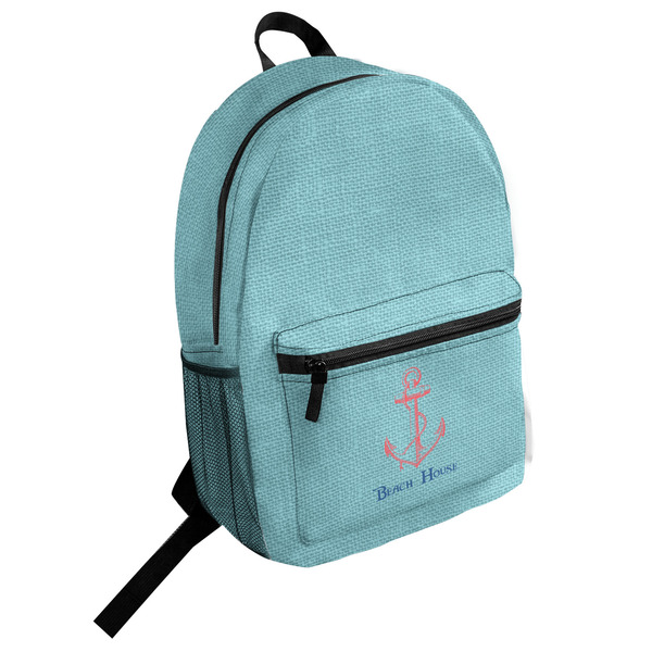 Custom Chic Beach House Student Backpack