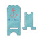Chic Beach House Stylized Phone Stand - Front & Back - Small