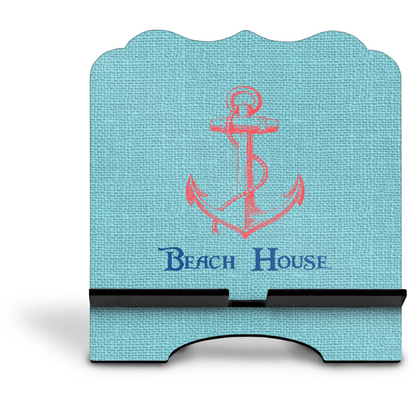 Chic Beach House Stylized Tablet Stand - Front without iPad