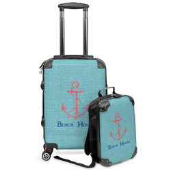 Chic Beach House Kids 2-Piece Luggage Set - Suitcase & Backpack