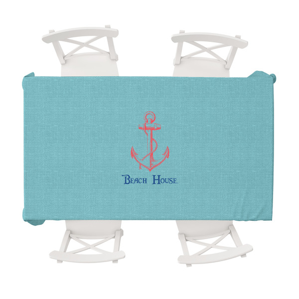 Custom Chic Beach House Tablecloth - 58"x102"