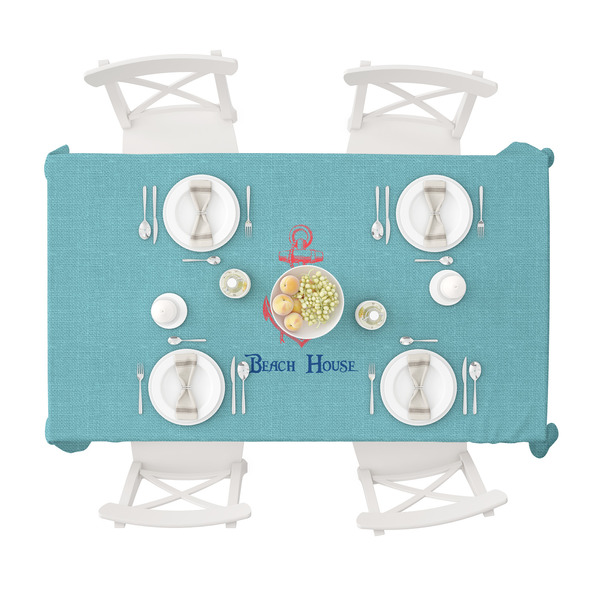 Chic Beach House Tablecloths (58"x102") - TOP VIEW
