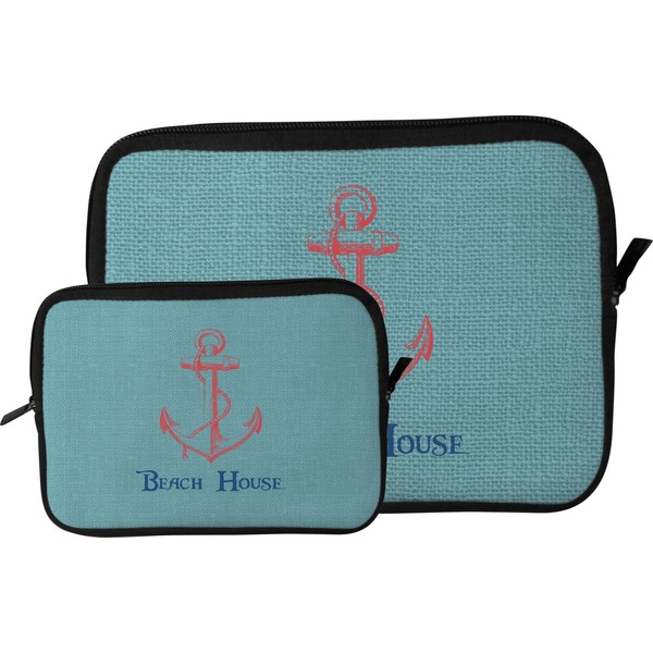 Chic Beach House Tablet Sleeve (Size Comparison)