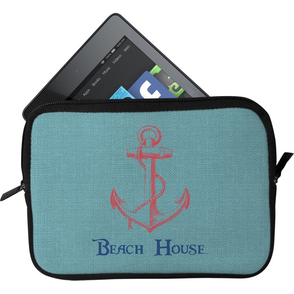 Custom Chic Beach House Tablet Case / Sleeve - Small