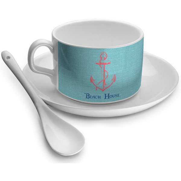 Custom Chic Beach House Tea Cup - Single