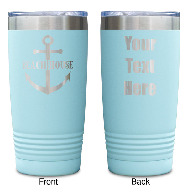 Chic Beach House Teal Polar Camel Tumbler - 20oz -Double Sided - Approval