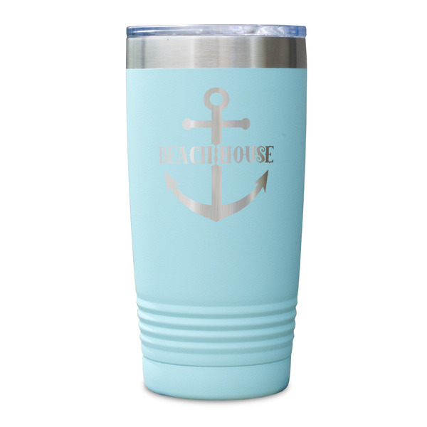 Chic Beach House Teal Polar Camel Tumbler - 20oz - Single Sided - Approval