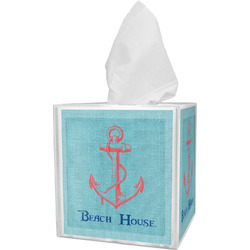 Chic Beach House Tissue Box Cover