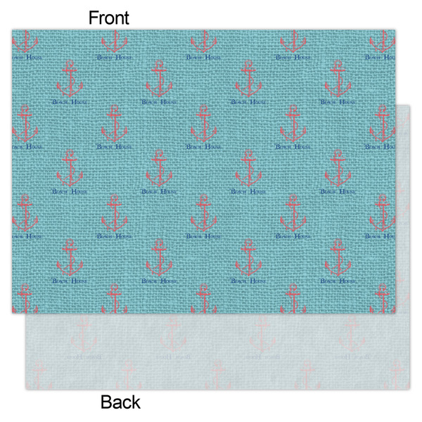 Chic Beach House Tissue Paper - Heavyweight - Large - Front & Back