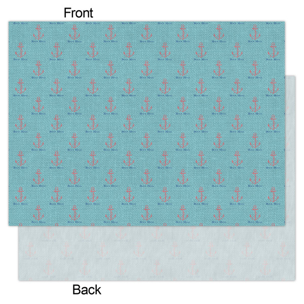 Chic Beach House Tissue Paper - Lightweight - Large - Front & Back