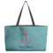 Chic Beach House Tote w/Black Handles - Front View