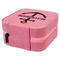 Chic Beach House Travel Jewelry Boxes - Leather - Pink - View from Rear